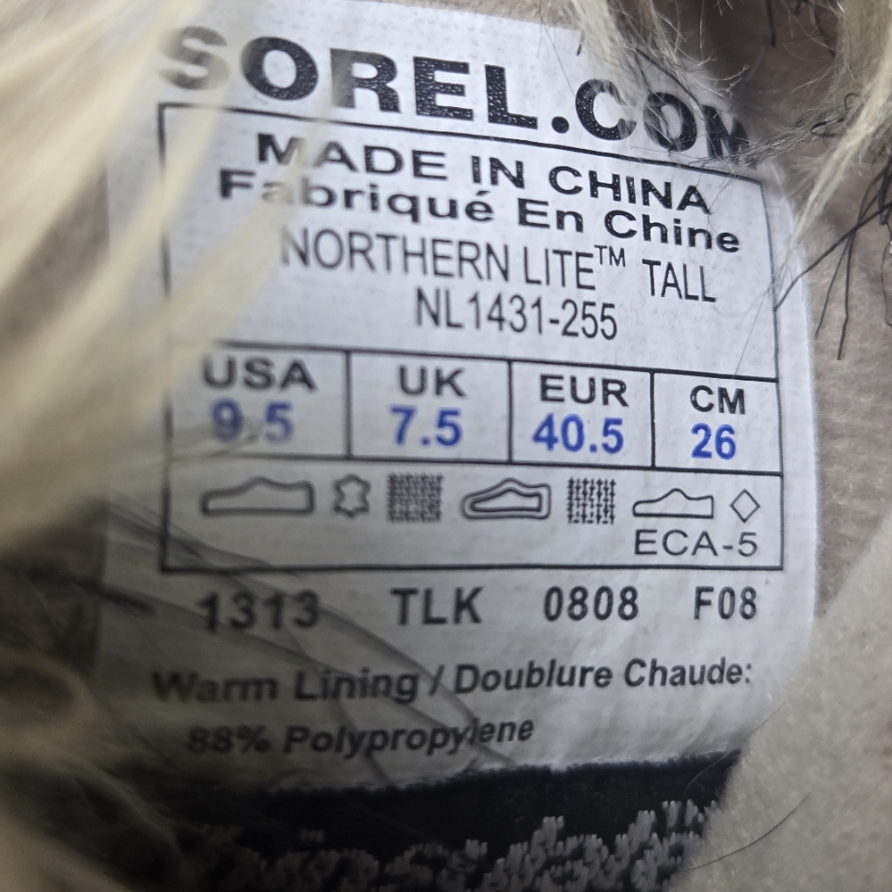 NEW Northern Lite Tall Boots Sz 9.5 Waterproof Thinsulate Side Zip Snow Boots - Picture 6 of 9